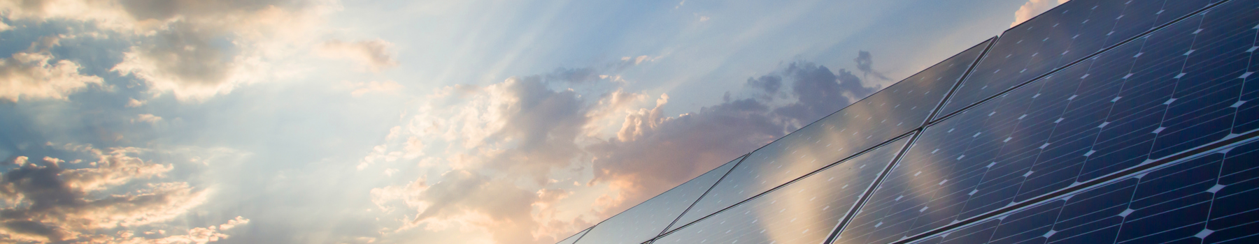 Solar Panels at sunset