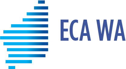 2024 ECA WA Logo Blue Transparent Background